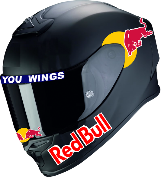 Redbull Kleur Helm Sticker Set